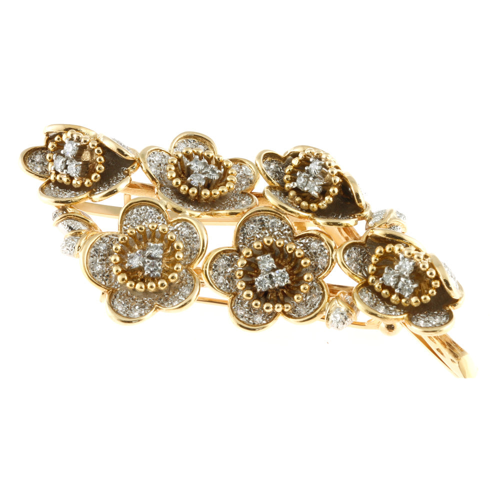 K18】ブローチ ダイヤモンド0.02ct 約8g 貴金属 K18】ブローチ