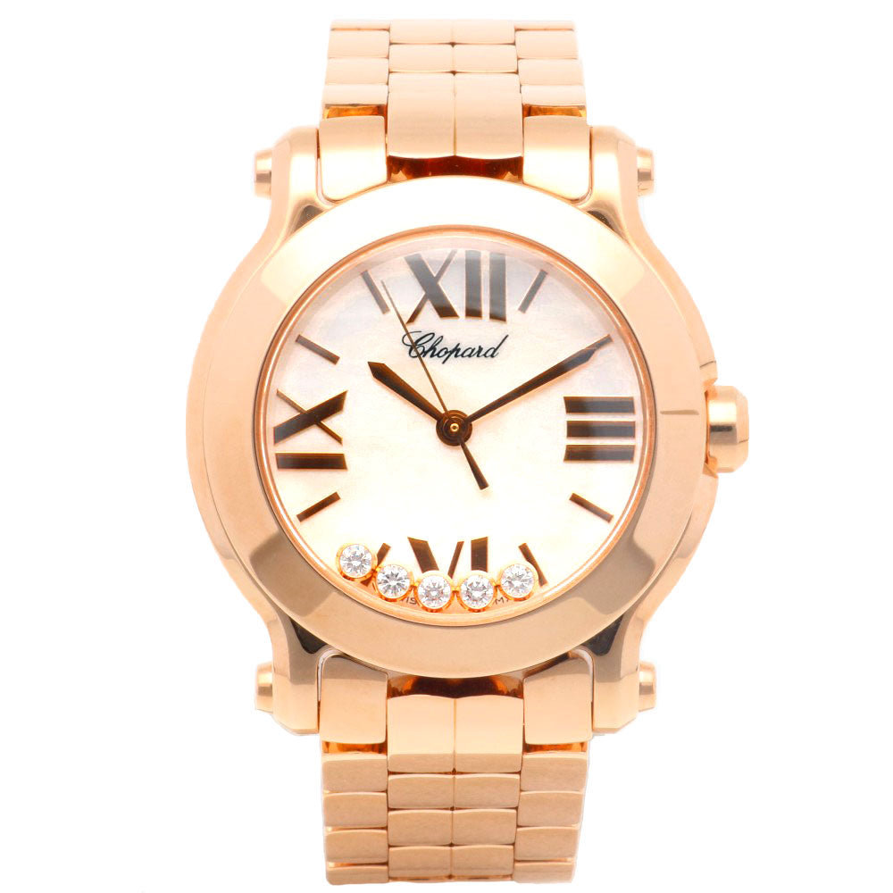 Chopard ショパール ハッピースポーツ 腕時計 18金 K18ピンクゴールド