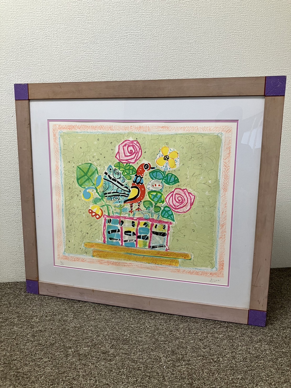 証明書付き】アイズピリ 「2本のバラ」 リトグラフ