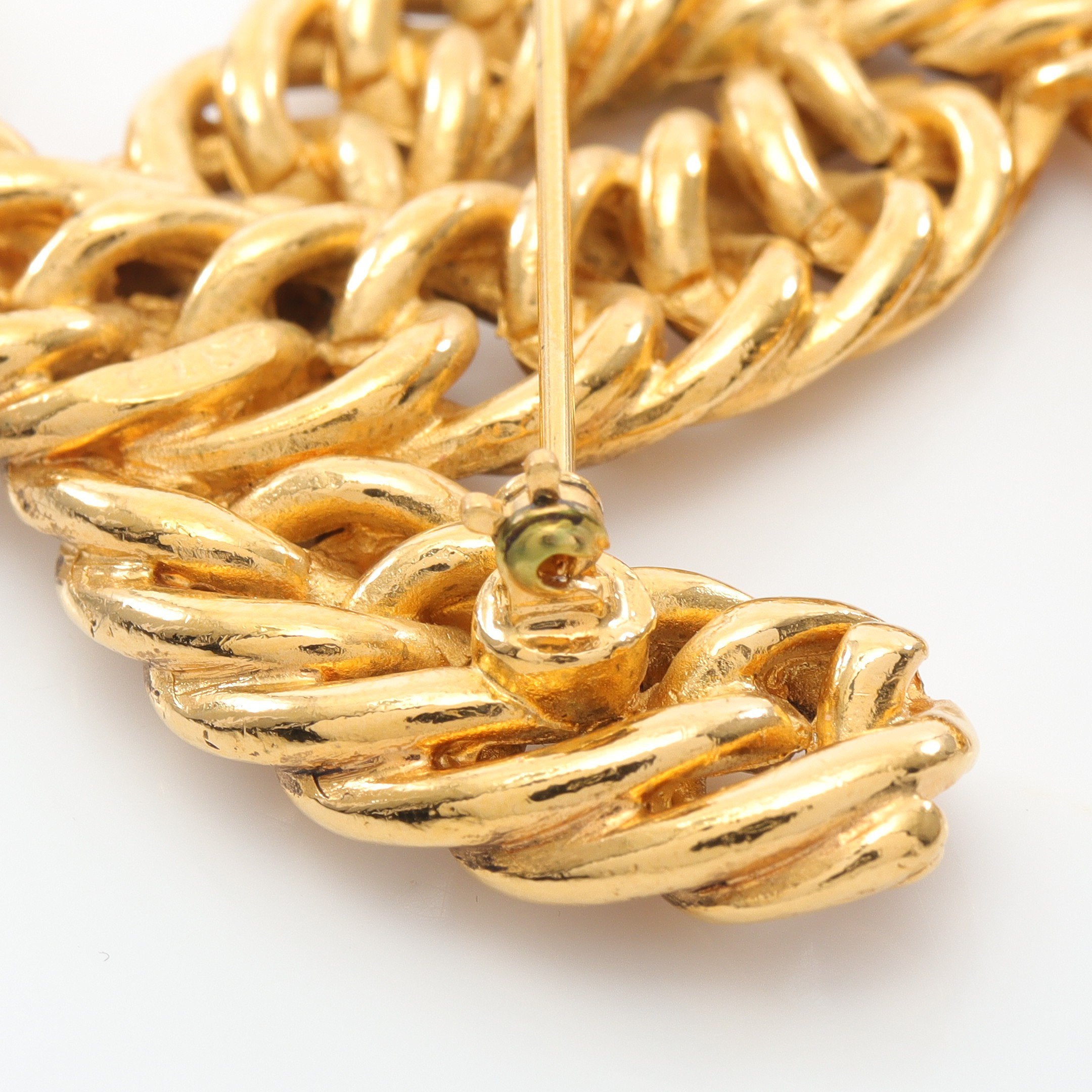 シャネル ココマーク ブローチ GP ゴールド 訳あり シャネル ココ