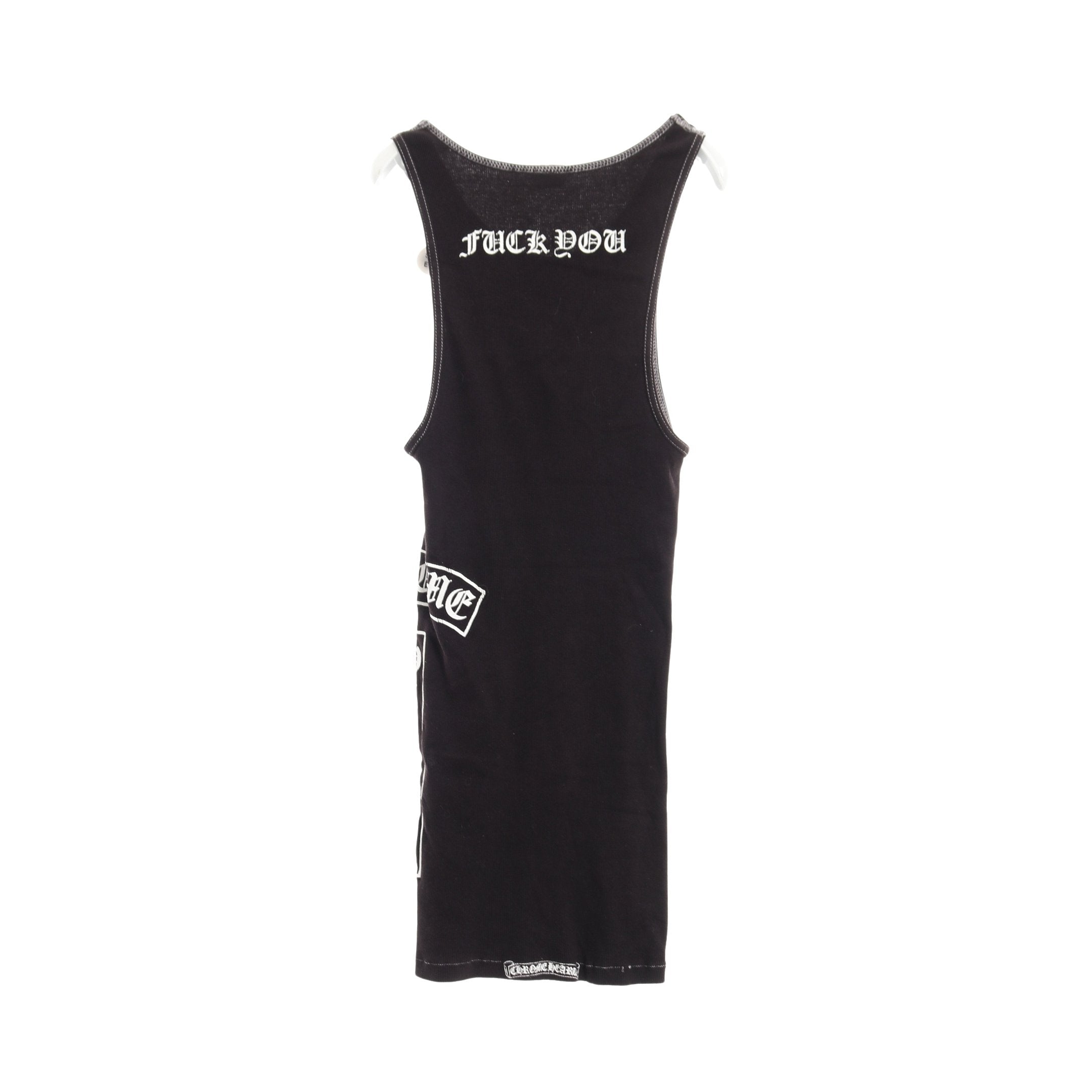 CHクロス リブ タンクトップ コットン ブラック ホワイト クロムハーツ