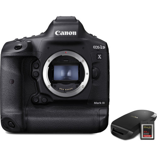 Canon EOS-1D X Mark III DSLR Camera with CFexpress Card and Reader