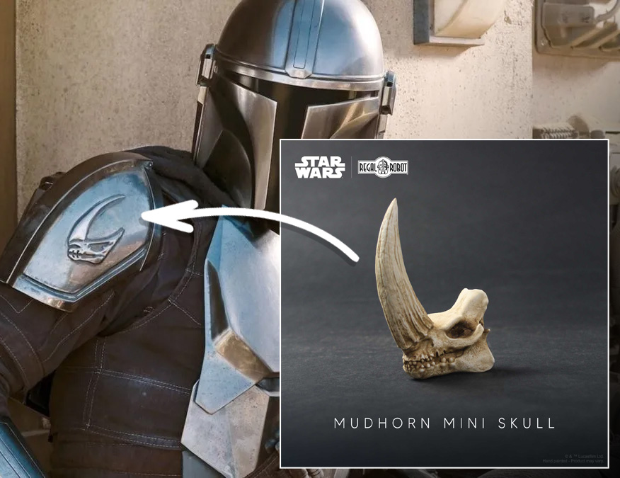 Mudhorn Skull Mini Sculpture by Regal Robot