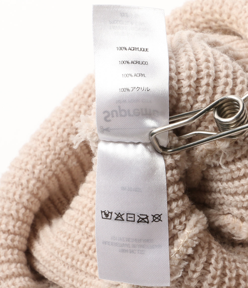 Supreme ニット帽 LOOSE GAUGE BEANIE ベージュ レディース