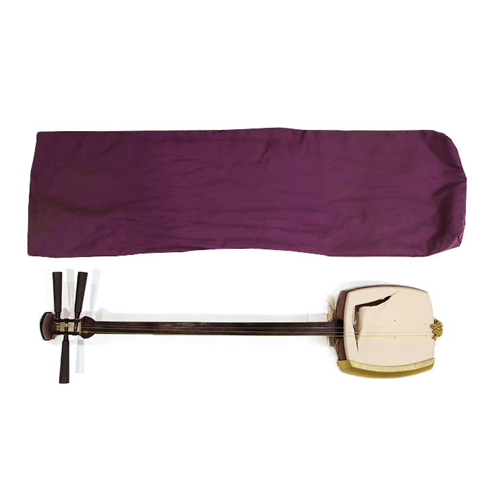 希少】長唄三味線 中棹 紅木 金細 綾杉胴 天然糸巻き 一本溝 希少