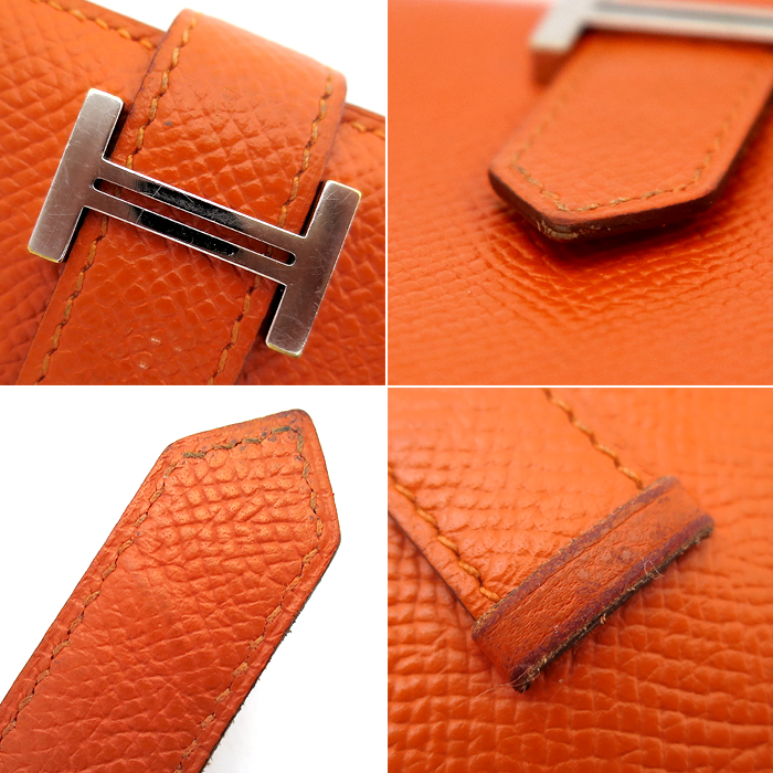 エルメス(HERMES) ベアンスフレ 二つ折り長財布 R刻印 ヴォーエプソン