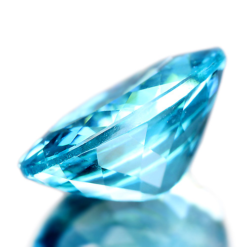 ブラジル産ネオンブルーアパタイト3.86ct【品質保証書/宝石鑑別書付