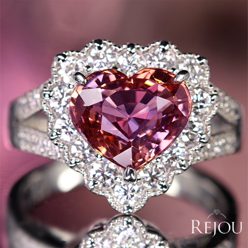 第321回抽選販売＞パーティカラー ピンクタンザナイト(ハートシェイプ