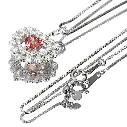 第104回抽選販売＞非加熱パパラチアサファイア 0.5ct ハートシェイプ