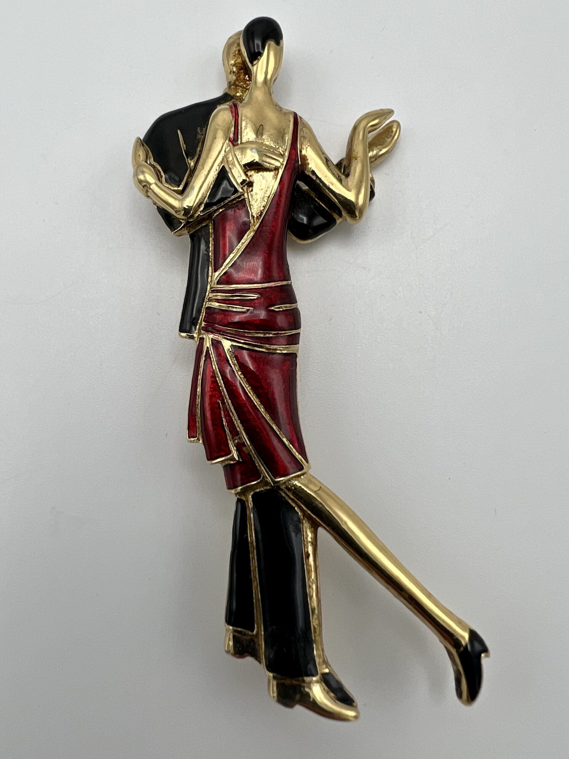 Butler&Wilson ダンスをする男女 ブローチ ビンテージ Butler and