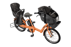 3人乗り用チャイルドシート付きbikke POLAR e（ビッケポーラーe