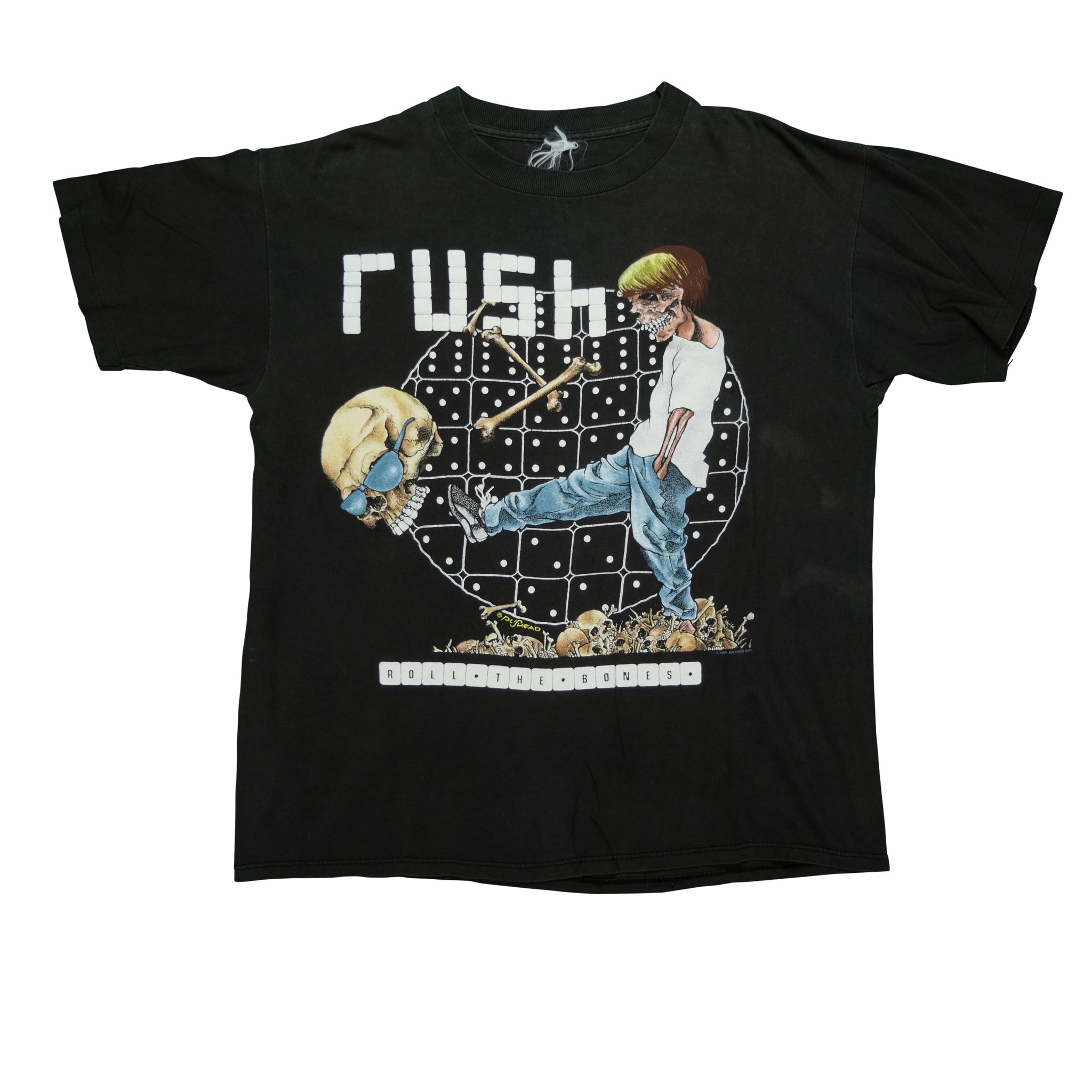 90s 購入 RUSH roll the bones tシャツ ヴィンテージ 90s】RUSH ROLL