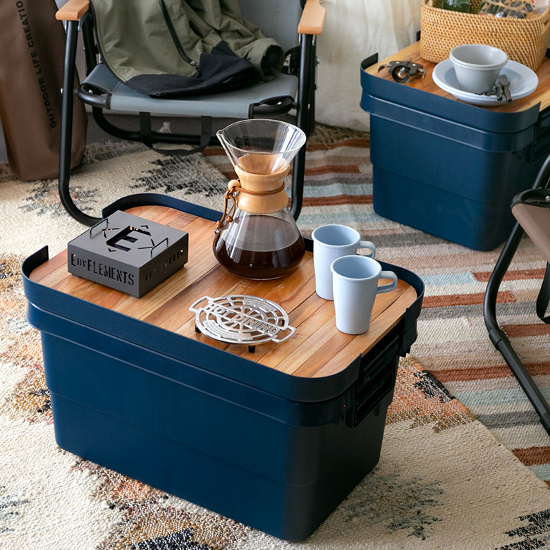 テーブルトップ 天板 50L トランクカーゴ専用 木 W 53 × D 38 cm 収納