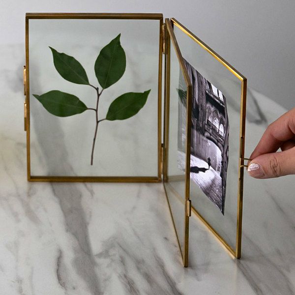 フォトフレーム2点セット Amazon.co.jp: [XYJP] 2枚のガラスで写真を
