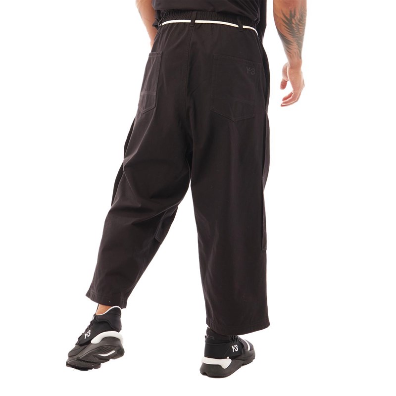 Y-3 M CANVAS WORKWEAR CROPPED PANTS ブラック Y-3 - Y-3 WORKWEAR