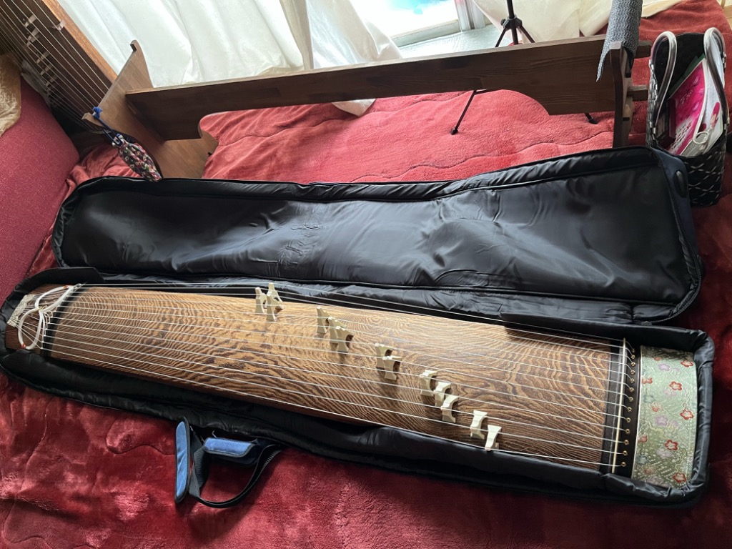 お琴 箏 13弦 和楽器 木製 185cm カバー付き お琴 箏 13弦 和楽器 木製