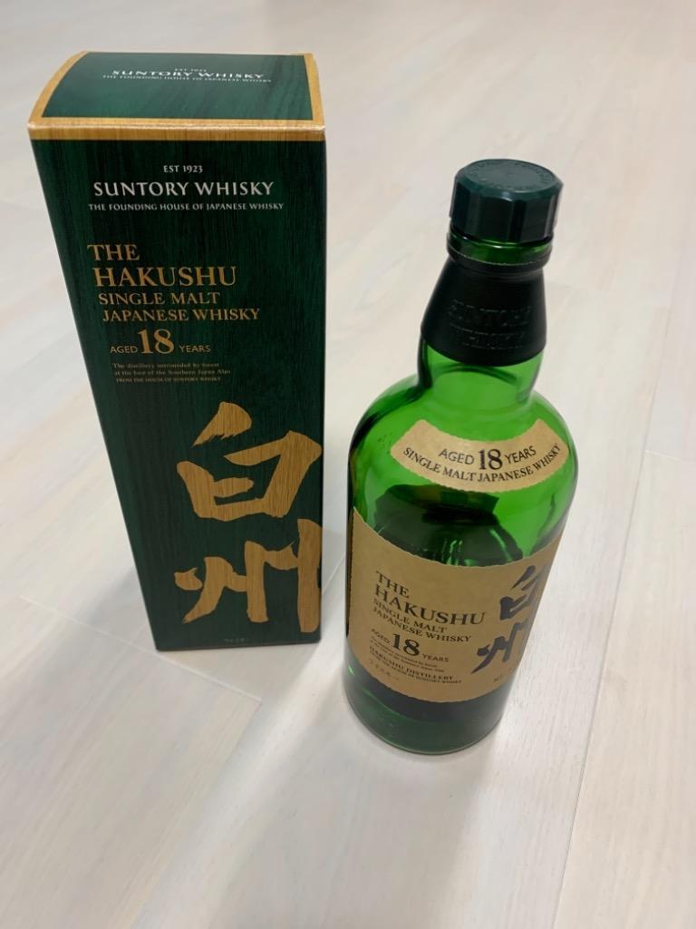 サントリー シングルモルトウイスキー 白州 ウイスキー 18年 43度 箱付