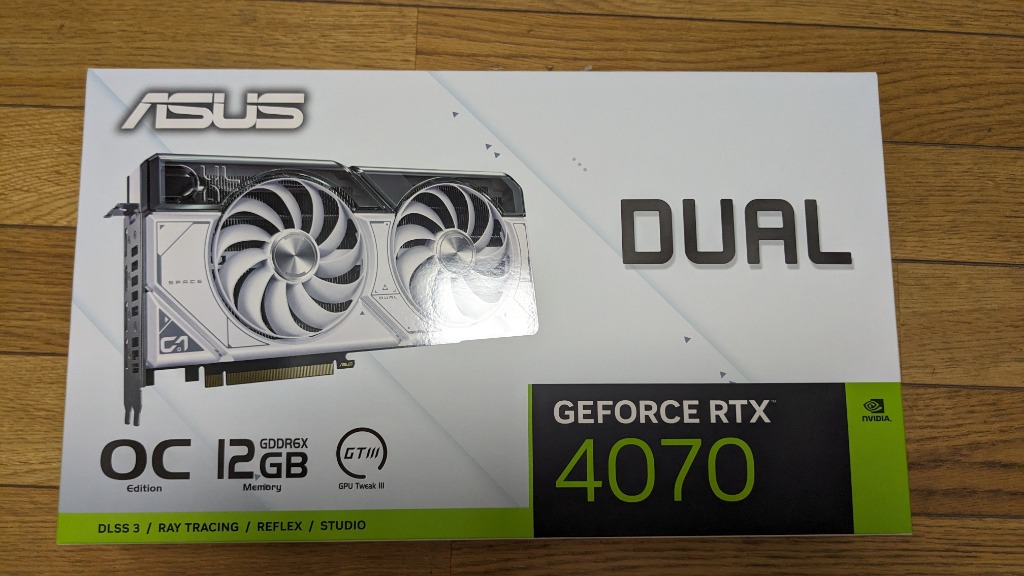 ASUS DUAL-RTX4070-O12G-WHITE ［ASUS Dual GeForce RTX 4070 White OC
