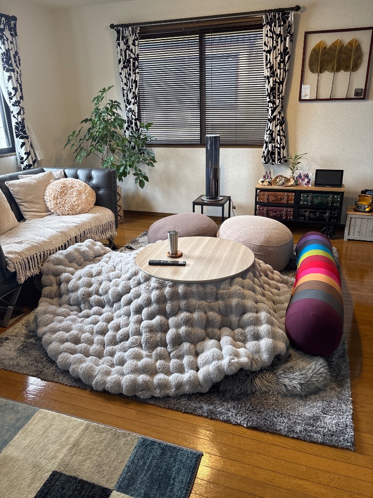 楽天市場】【割引クーポン配布中】こたつ布団 円形 直径190cm ラビット