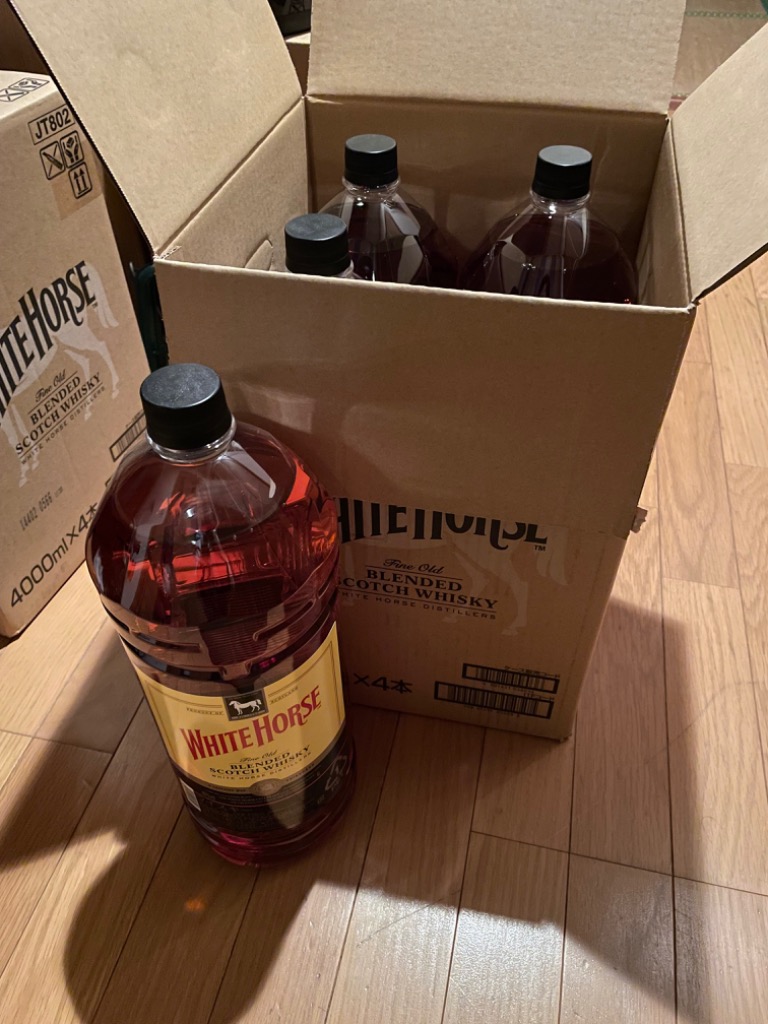 ホワイトホース 送料無料 ウイスキー 4L 4000ml 4本 40度 業務用