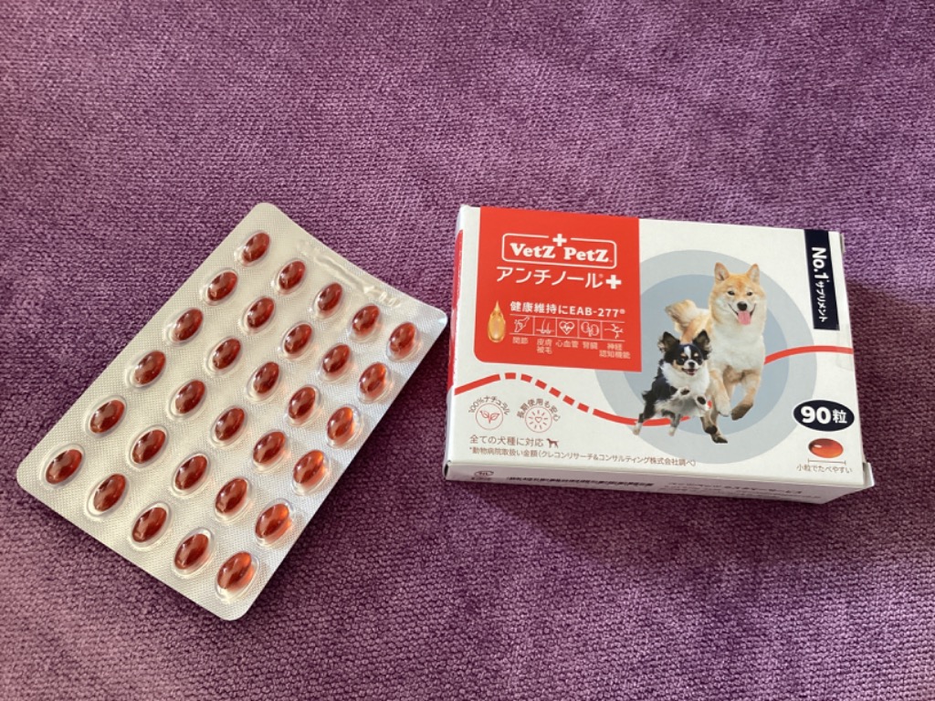 Vetz Petz アンチノール 90粒 ✖︎4箱 犬のサプリメント【アンチノール