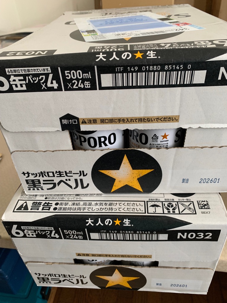 サッポロ 黒ラベル ( 500ml*48本セット )/ ビール 2ケース ) : 爽快