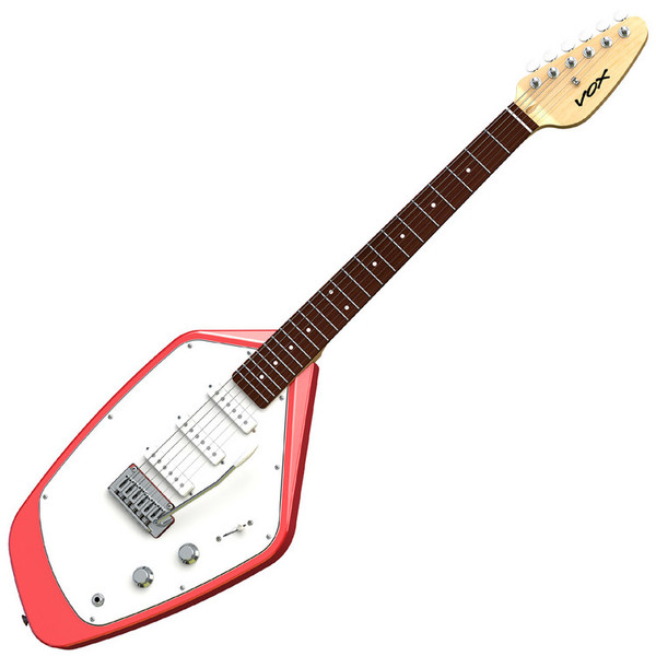 DISC Vox MKV Phantom Electric Guitar, Salmon Red at Gear4music