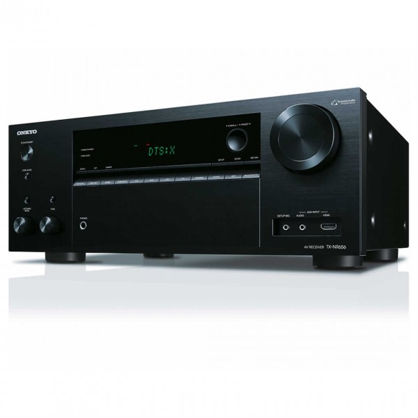 Onkyo TX-NR656 Black Atmos DTS:X 7.2 3D Networking AV Receiver at