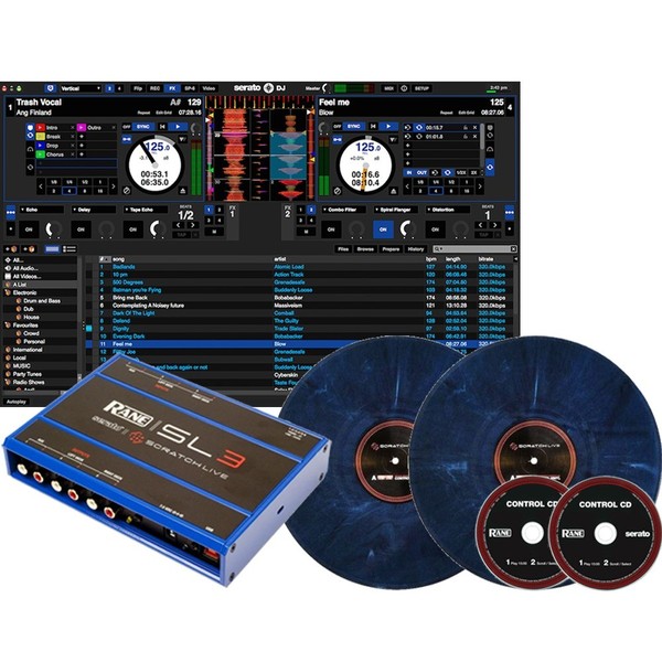 Rane SL3 Serato Scratch Live Digital Vinyl System, Blue at Gear4music