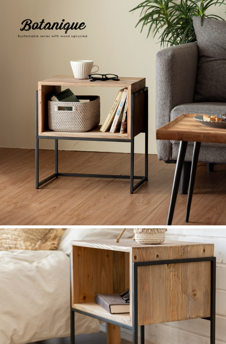 榧サイドテーブル一枚板無垢材自然木コーヒーテーブルナイトテーブル