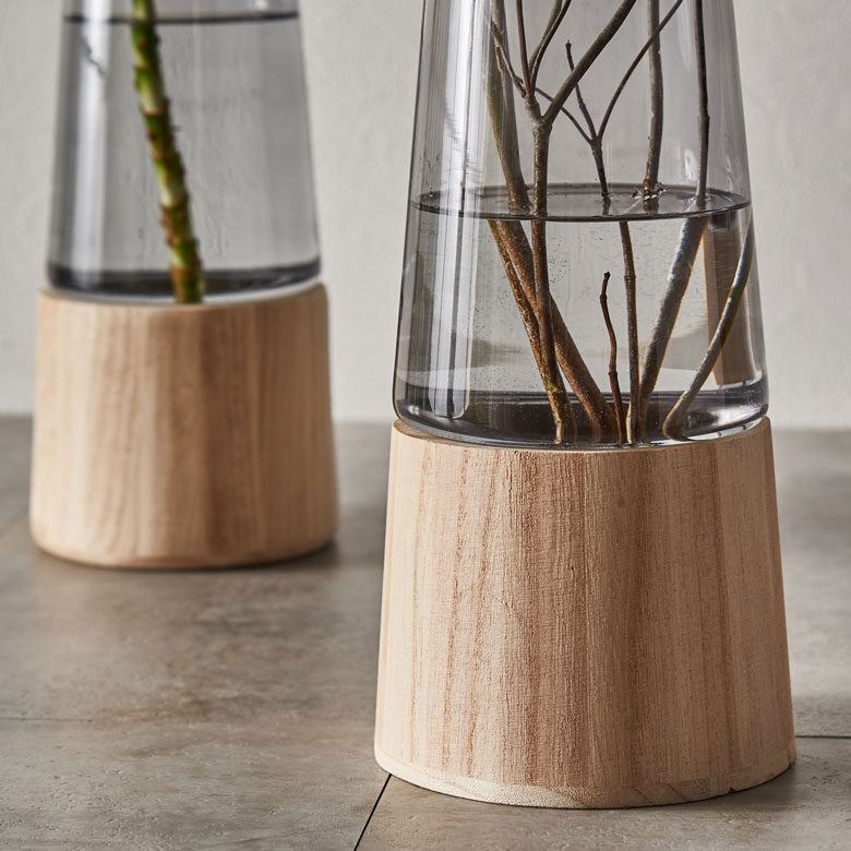 スエーデン製 ガラス工芸 nybro社 作家NS/AL 花瓶 置物 北欧雑貨