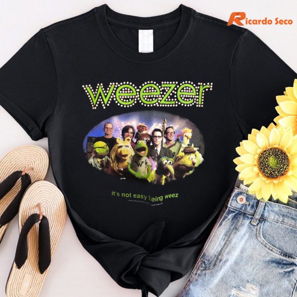 Weezer It's Not Easy Being Weez 2002 Muppets Band T-shirt