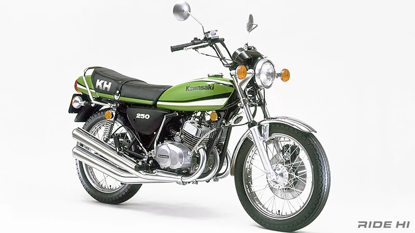 カワサキ KH250 KH400 SS250 SS350 SS400 マッハ ライムグリーン 純正