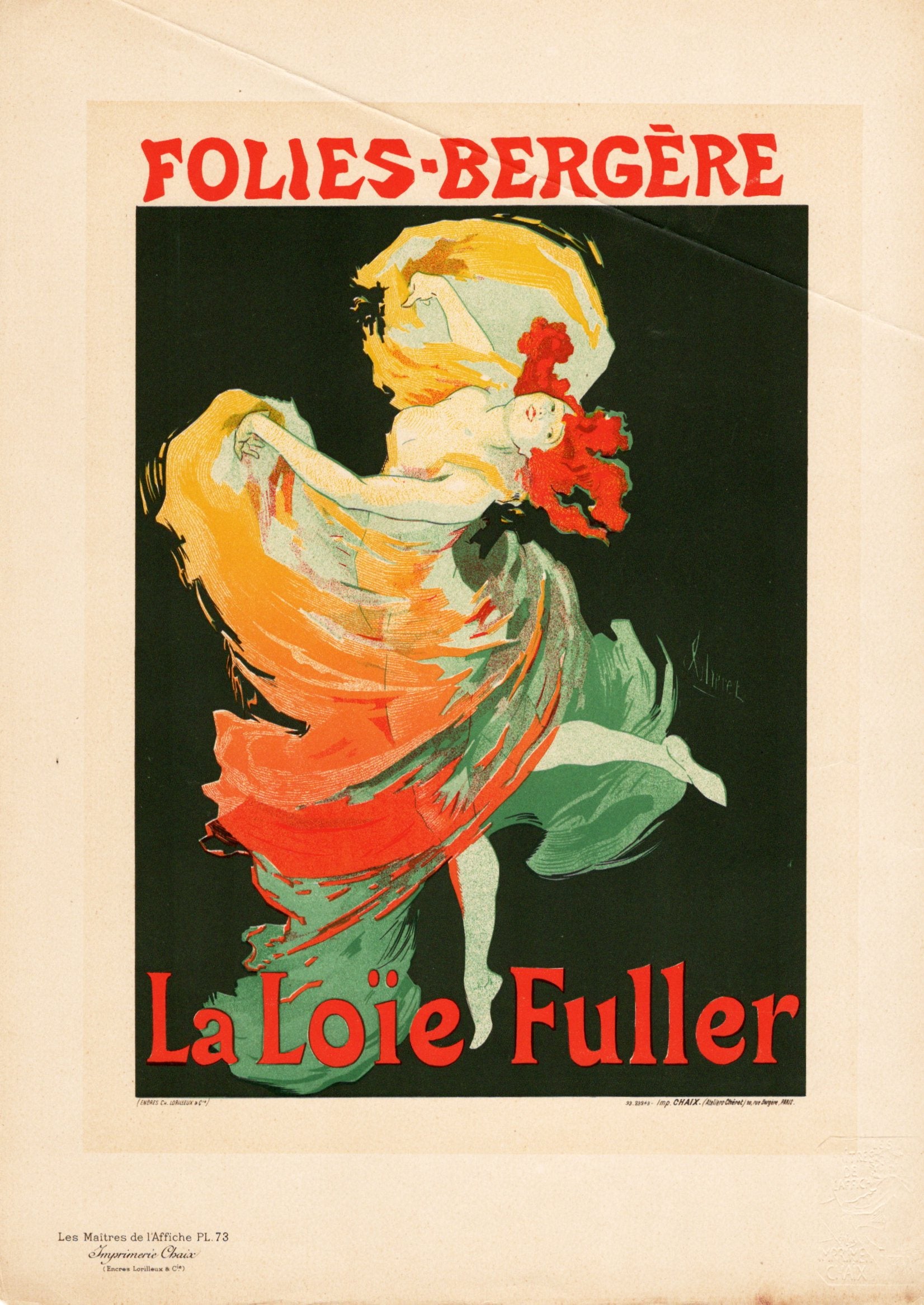 ジュール・シェレ ≪ロイ・フラー≫ 1897年｜絵画・リトグラフ版画