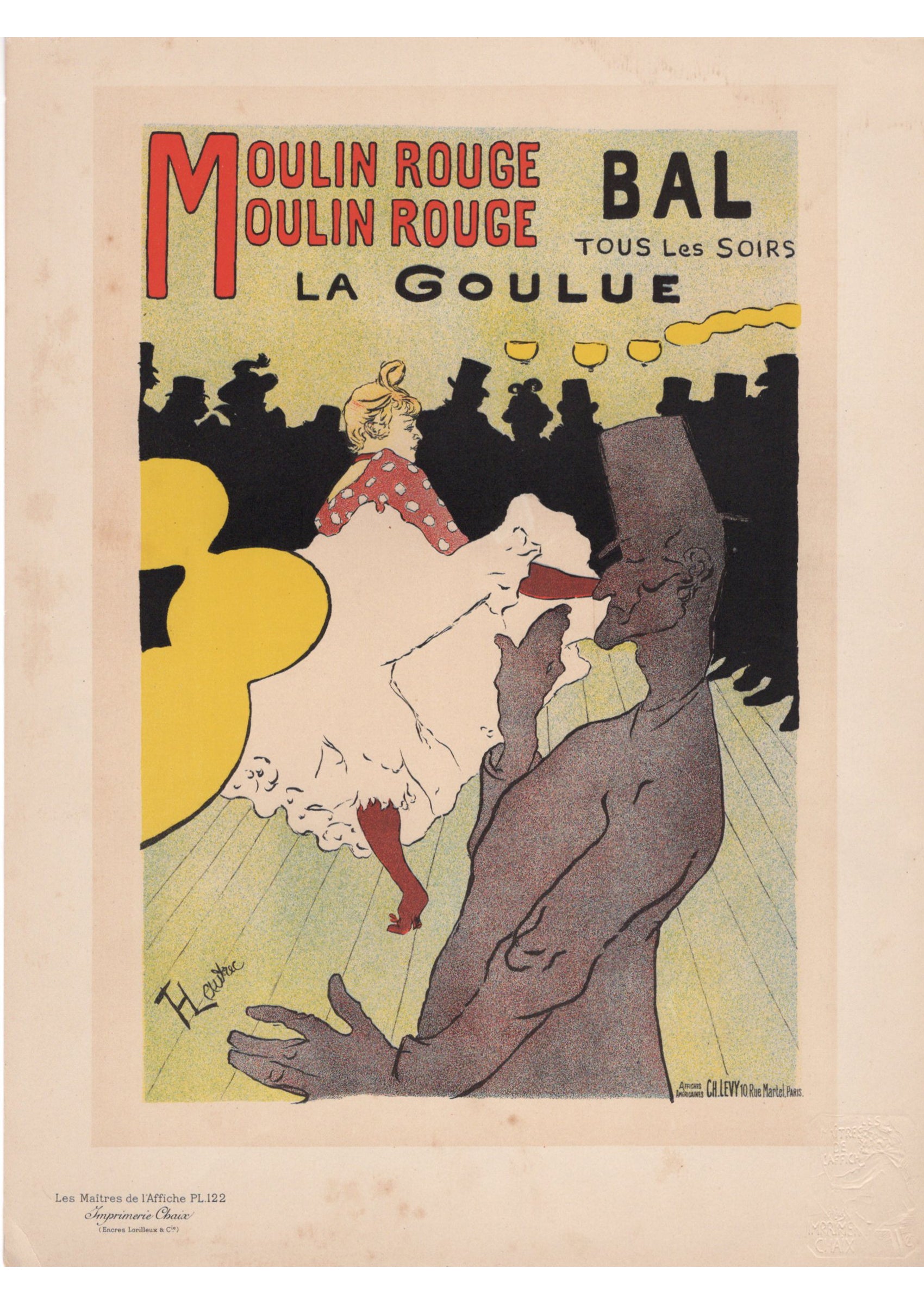 ロートレック《ムーラン・ルージュ・ラ・グーリュ》1898年版｜絵画