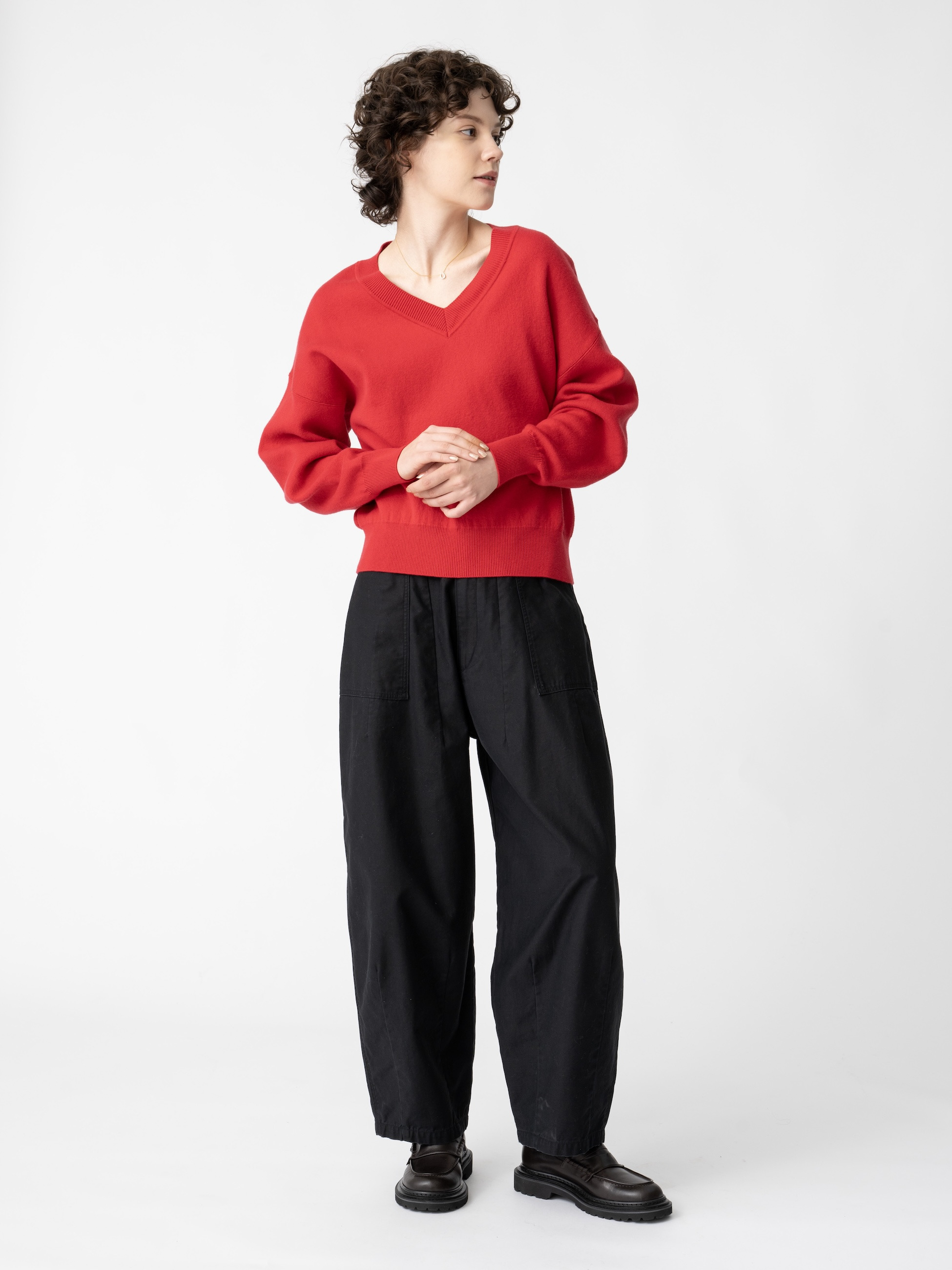 ワイド ミリタリー パンツ（ブラック/ホワイト）｜RHC(アールエイチ