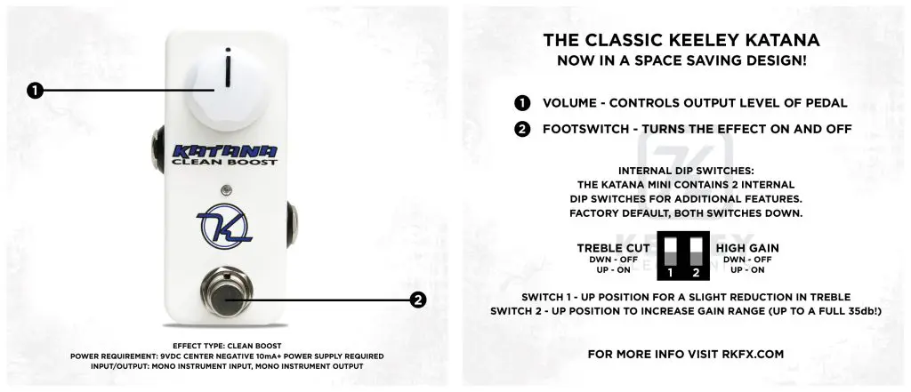 Mini Katana - Keeley Electronics Guitar Effects Pedals