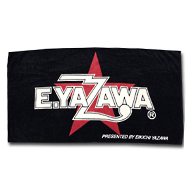 ジュニアビーチタオル(ロゴ星)ブラック/ホワイト・レッド｜DIAMOND