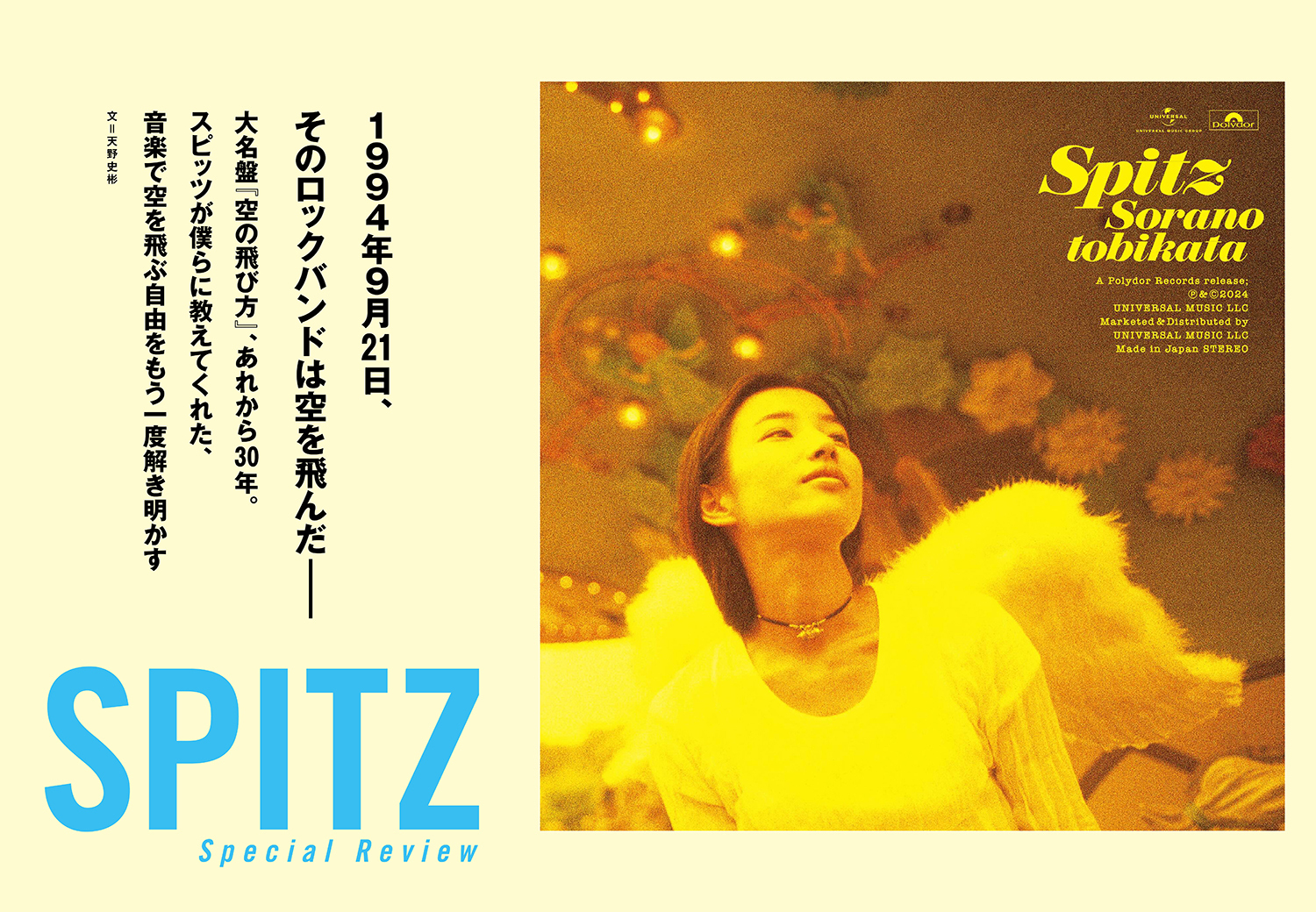 スピッツ 空の飛び方 ジャンボリーツアー 1994 パーカー 当時物