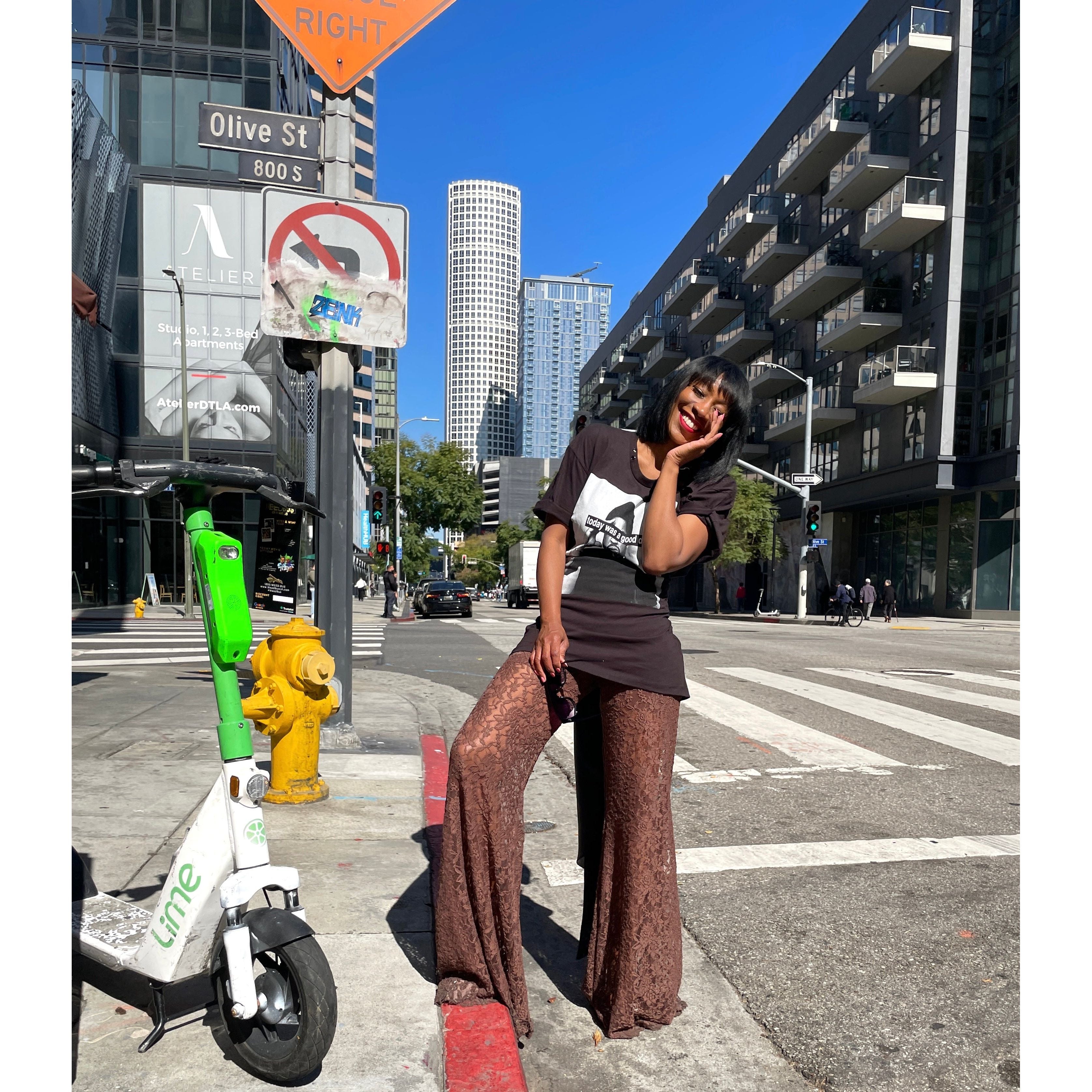 Lillie Lace pants Custom black lace pants-Rocknremix – Rockn Remix