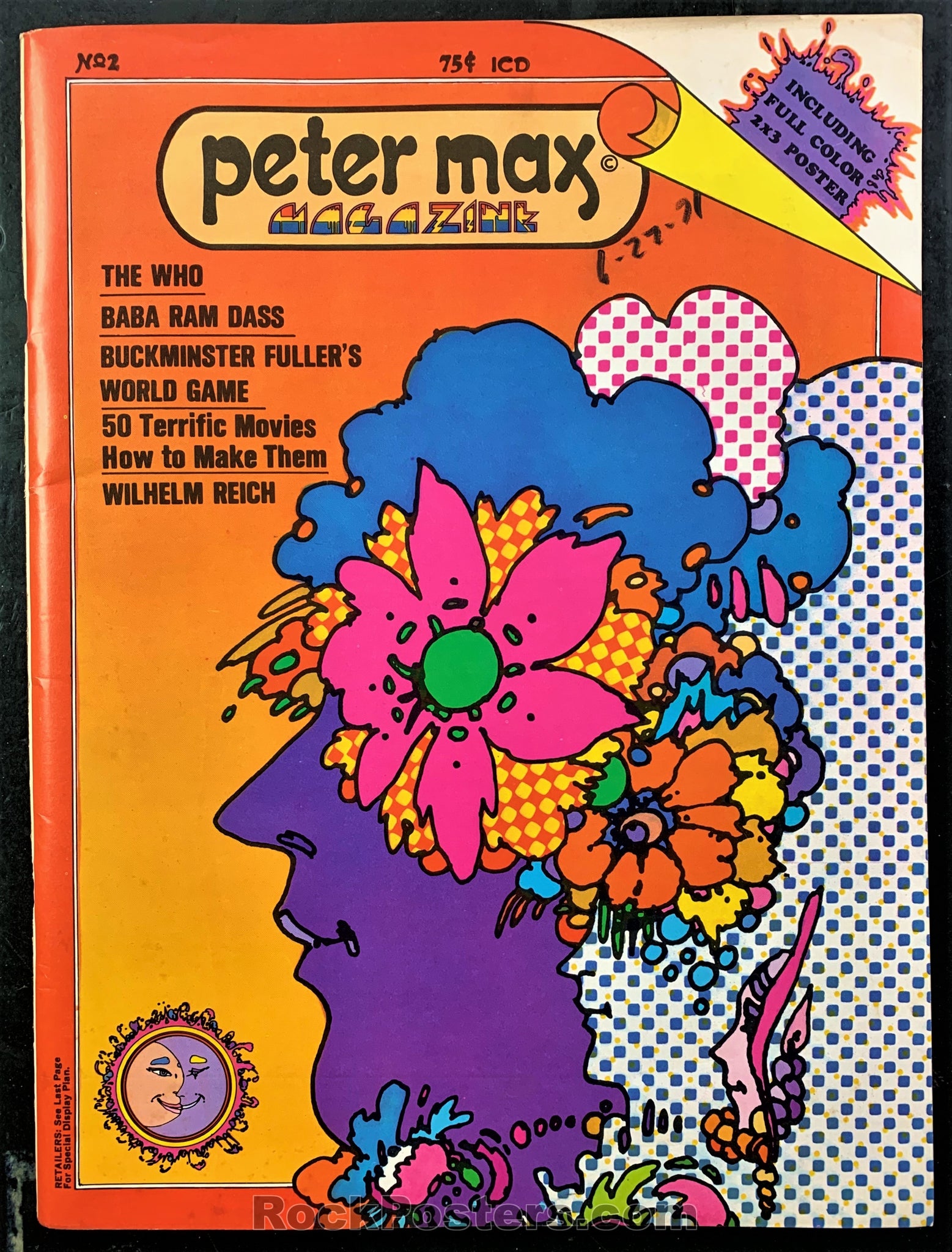Peter Max ピーターマックス LOVE ワッペン USA製 ビンテージ Peter