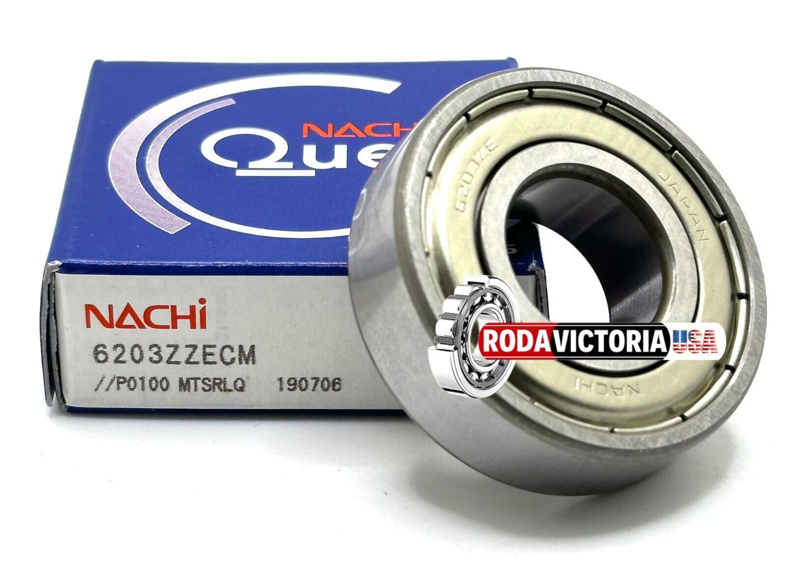 NACHI JAPAN 6203 ZZ CM Deep Groove Ball Bearing, Metal Shielded