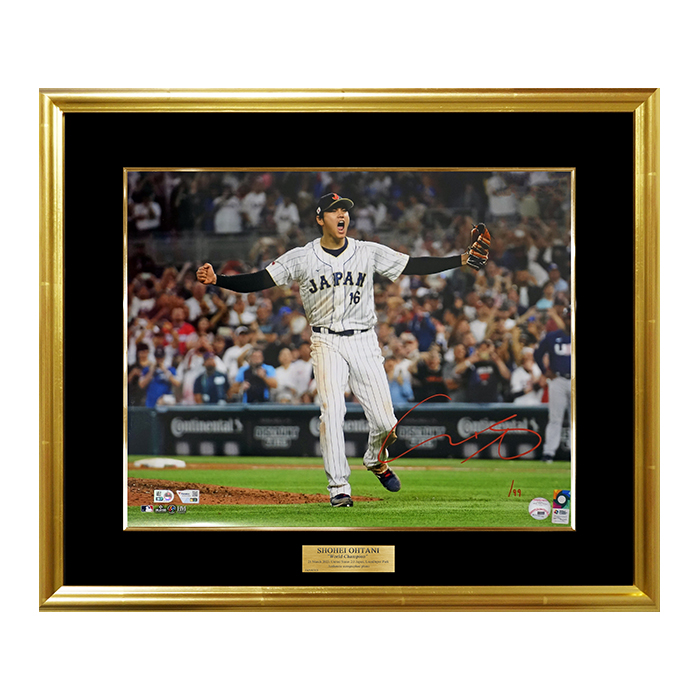 大谷翔平」直筆サイン入りWBC日本代表フォト特製フレーム | 999-111401