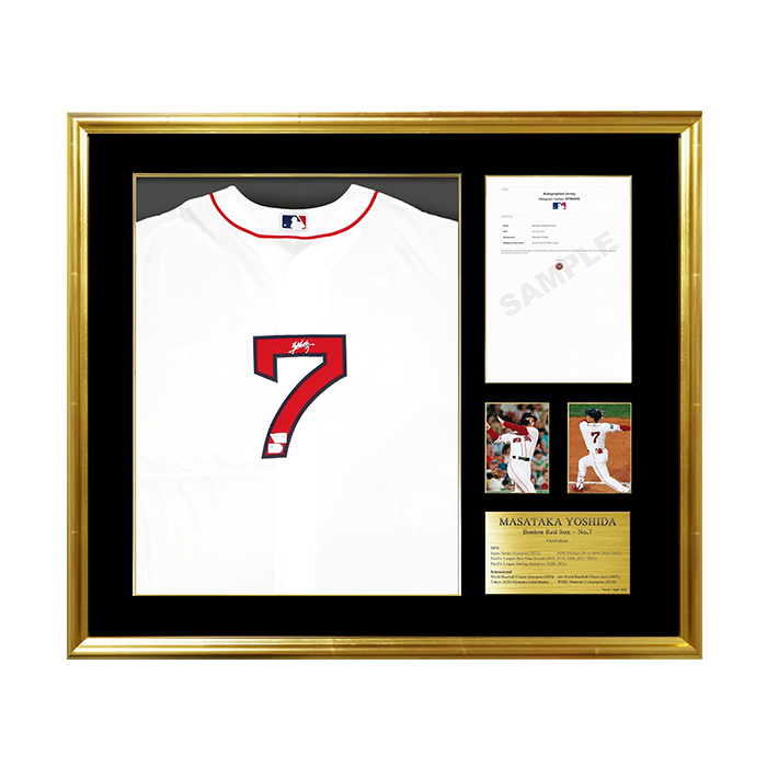 吉田正尚」直筆サイン入り レッドソックスホーム レプリカユニフォーム