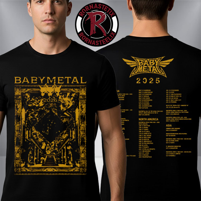 Babymetal The One Tee 2026 Unisex T Shirt Two Sided - Rornasteelix