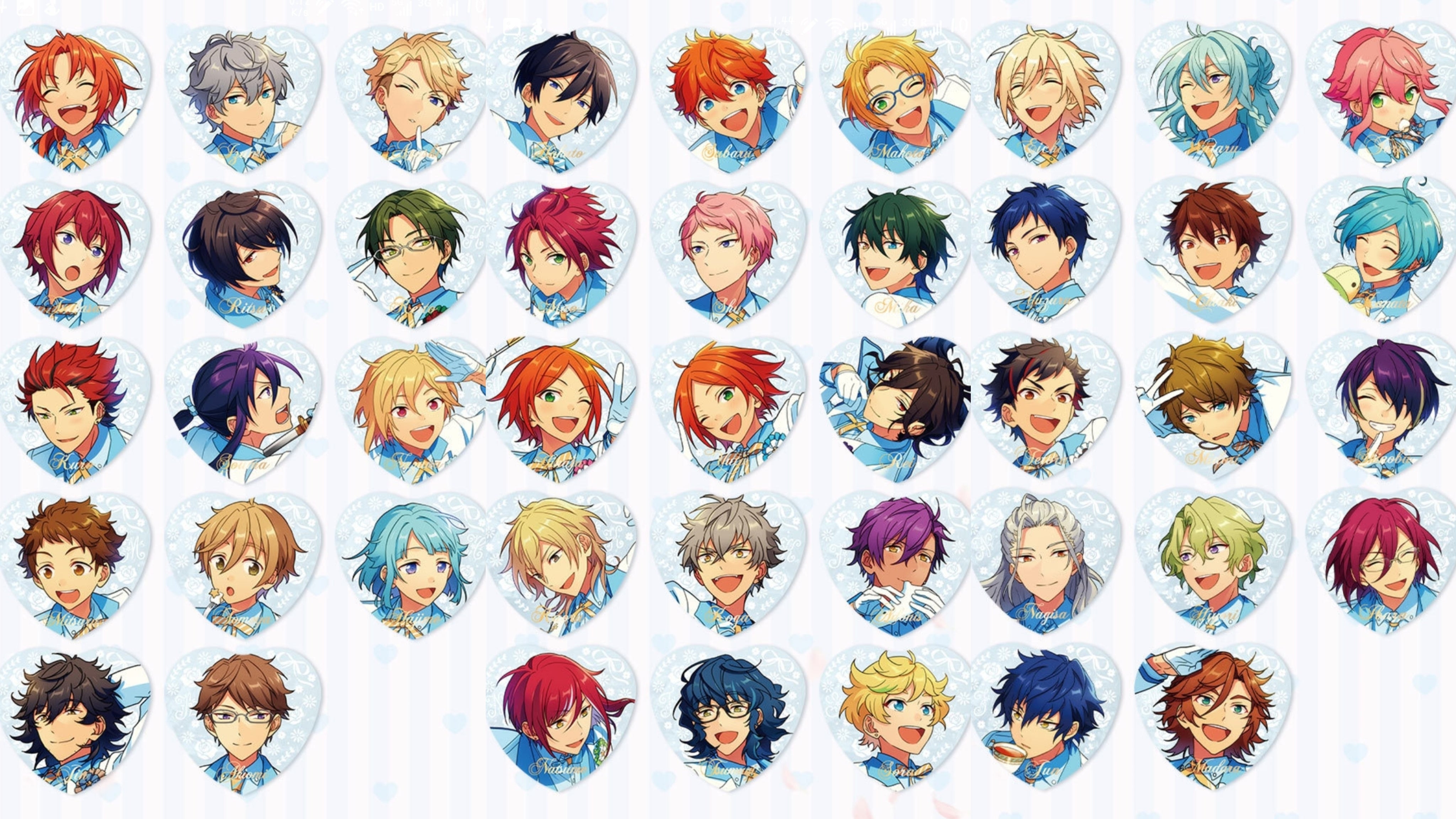 あんスタ】朔間零 中国 誓約ハート缶バッジ 誓約缶 白スーツ 60個