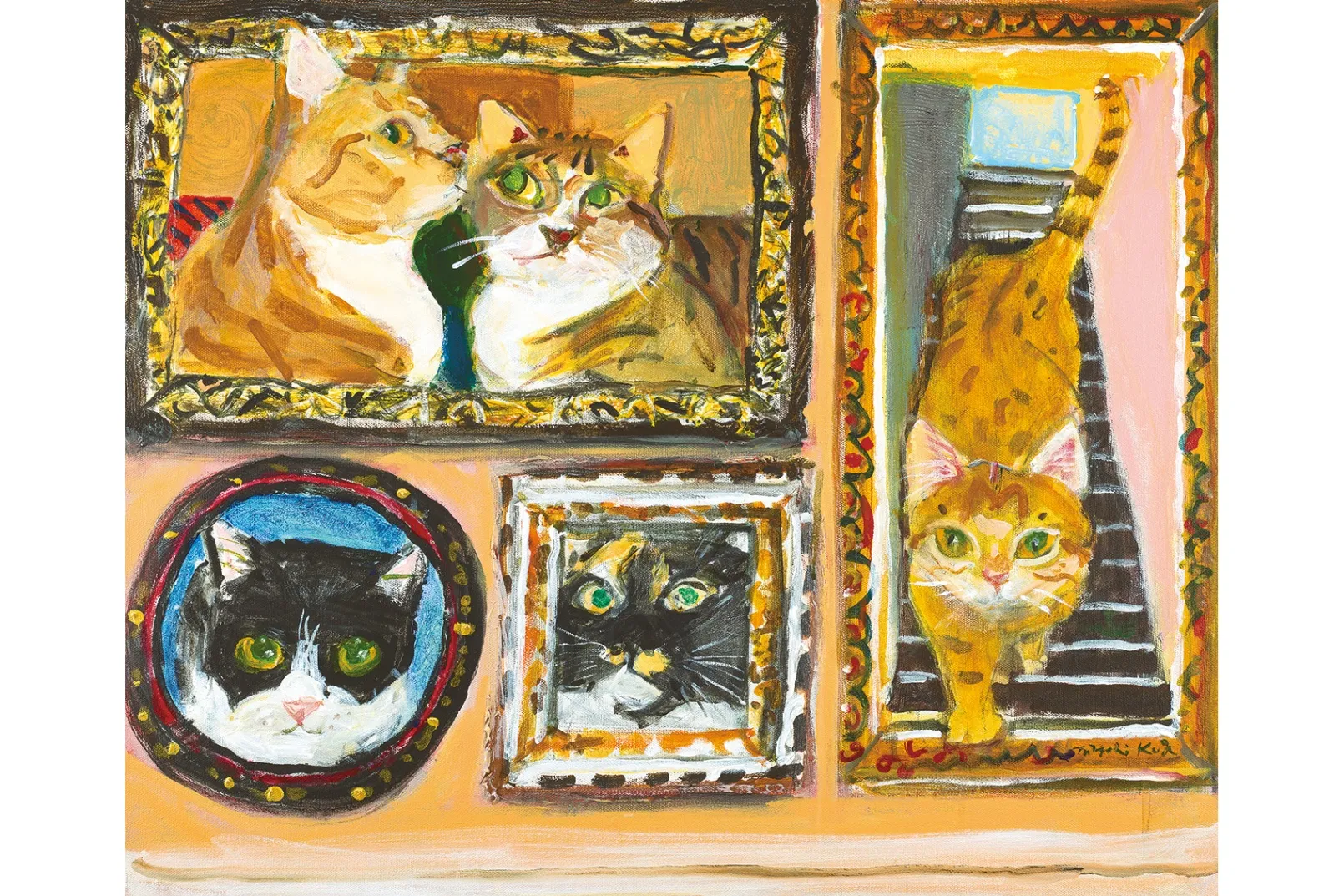 久下貴史 原画・版画展～マンハッタナーズの猫たち～ 絵画 版画 猫 久