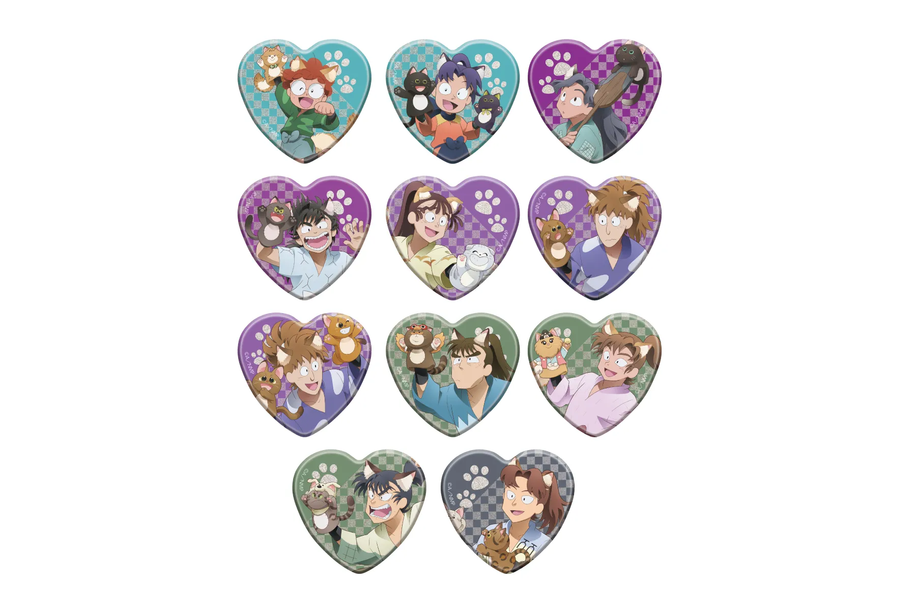 忍たま乱太郎 ナンジャタウン ハート缶バッジセット 忍たま乱太郎 in