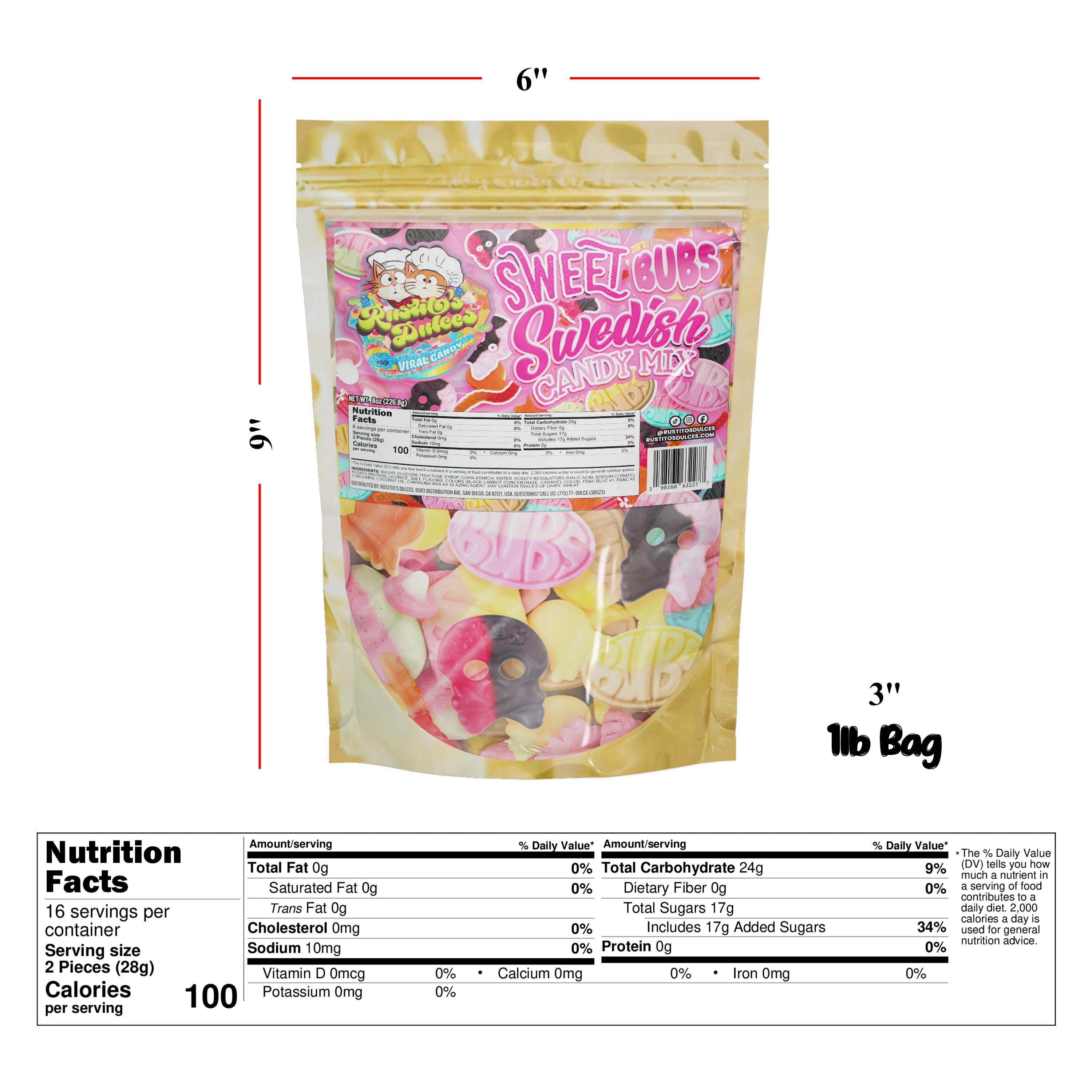 Bubs Swedish Candy Mix - Sweet, Sour, or Both for a Delicious