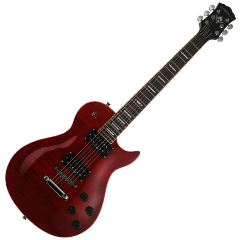 Washburn Idol Series WIN PRO Flame Transparent Red Electric | Reverb